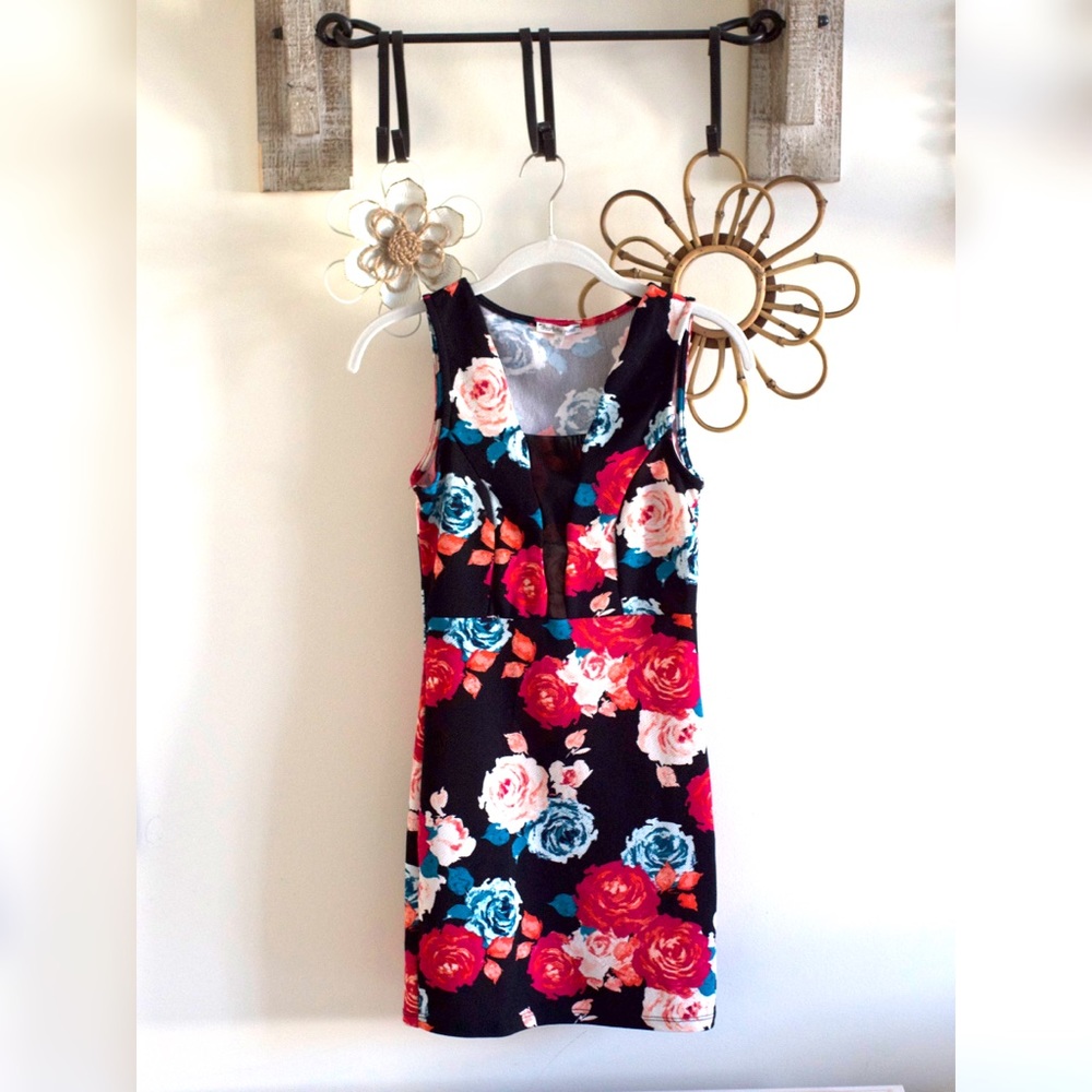 Floral Bodycon Mini Dress